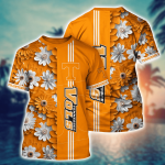 Tennessee Volunteers Flower 3D Button Hawaii Shirt Gift for Men Dad Father And T Shirt For Fans, Summer Football Shirts NA49574 Tennessee Volunteers Flower 3D Button Hawaii Shirt Gift for Men Dad Father And T Shirt For Fans, Summer Football Shirts NA49574