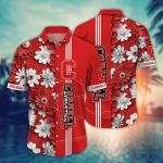 Cornell Big Red Flower 3D Button Hawaii Shirt Gift for Men Dad Father And T Shirt For Fans, Summer Football Shirts NA49574