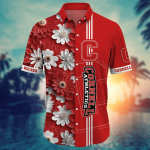 Cornell Big Red Flower 3D Button Hawaii Shirt Gift for Men Dad Father And T Shirt For Fans, Summer Football Shirts NA49574