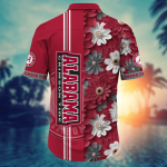 Alabama Crimson Tide Flower 3D Button Hawaii Shirt Gift for Men Dad Father And T Shirt For Fans, Summer Football Shirts NA49574 Alabama Crimson Tide Flower 3D Button Hawaii Shirt Gift for Men Dad Father And T Shirt For Fans, Summer Football Shirts NA49574