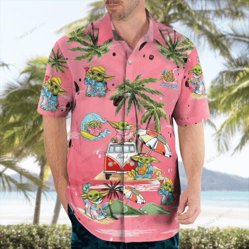 Star Wars Baby Yoda Hawaiian 3D Shirt 3HS-E3K1