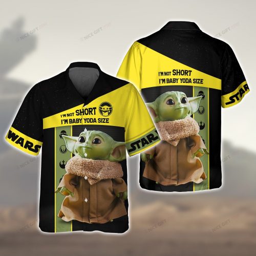 Star Wars Grogu I’m Not Short I’m Baby Yoda Size Hawaiian 3D Shirt 3HS-I4P9