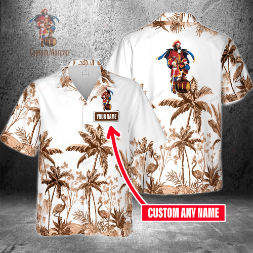 Personalized Captain Morgan 3D Button Hawaiian Shirt – Perfect Gift for Men Dad Father