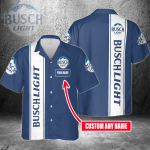 Busch Light Custom Name 3D Button 3D Button Hawaiian Shirt Gift for Men Dad Father Gift for Men Dad Father 3HS-Q7A5