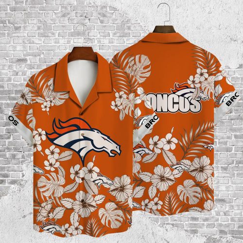 Denver Broncos 2023 AOP 3D Button 3D Button Hawaiian Shirt Gift for Men Dad Father Gift for Men Dad Father V26