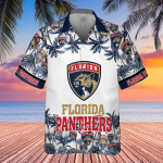 Florida Panthers 2023 AOP 3D Button 3D Button Hawaiian Shirt Gift for Men Dad Father Gift for Men Dad Father V14