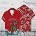 Boston Red Sox 2023 AOP 3D Button 3D Button Hawaiian Shirt Gift for Men Dad Father Gift for Men Dad Father V17