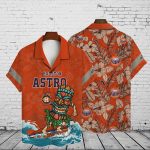 Houston Astros 2023 AOP 3D Button 3D Button Hawaiian Shirt Gift for Men Dad Father Gift for Men Dad Father V18