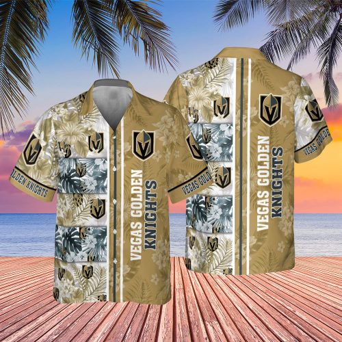 Vegas Golden Knights 2023 V1 AOP 3D Button 3D Button Hawaiian Shirt Gift for Men Dad Father Gift for Men Dad Father SH1NHFI