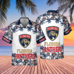 Florida Panthers 2023 AOP 3D Button 3D Button Hawaiian Shirt Gift for Men Dad Father Gift for Men Dad Father V14