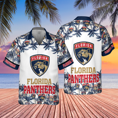Florida Panthers 2023 AOP 3D Button 3D Button Hawaiian Shirt Gift for Men Dad Father Gift for Men Dad Father V14