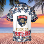 Florida Panthers 2023 AOP 3D Button 3D Button Hawaiian Shirt Gift for Men Dad Father Gift for Men Dad Father V14