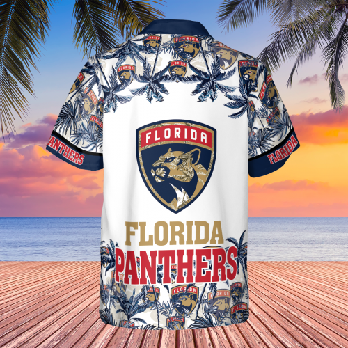 Florida Panthers 2023 AOP 3D Button 3D Button Hawaiian Shirt Gift for Men Dad Father Gift for Men Dad Father V14