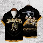 Vegas Golden Knights Champions Stanley Cup 2023 3D 3D Button 3D Button Hawaiian Shirt Gift for Men Dad Father Gift for Men Dad Father