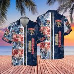 Florida Panthers 2023 V1 AOP 3D Button 3D Button Hawaiian Shirt Gift for Men Dad Father Gift for Men Dad Father SH1NHFI