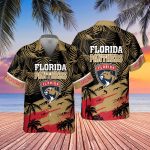 Florida Panthers 2023 AOP 3D Button 3D Button Hawaiian Shirt Gift for Men Dad Father Gift for Men Dad Father SH1NHFI