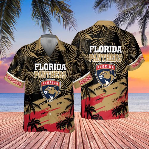 Florida Panthers 2023 AOP 3D Button 3D Button Hawaiian Shirt Gift for Men Dad Father Gift for Men Dad Father SH1NHFI