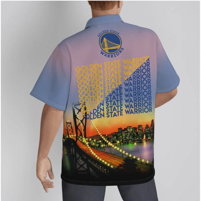 Golden State Warriors City Art 3D 3D Button 3D Button Hawaiian Shirt Gift for Men Dad Father Gift for Men Dad Father