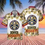 Denver Nuggets 3D Button 3D Button Hawaiian Shirt Gift for Men Dad Father Gift for Men Dad Father V12