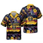 Denver Nuggets 3D Button 3D Button Hawaiian Shirt Gift for Men Dad Father Gift for Men Dad Father V53