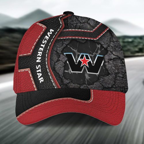 Western Star Classic Cap, Leather Cap Gift for Men and Women