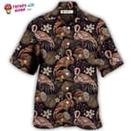 Flamingo Pineapple Vintage Hawaiian Shirt – Trendy Aloha: Classic Style for a Stylish Look