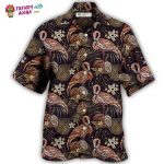 Flamingo Pineapple Vintage Hawaiian Shirt – Trendy Aloha: Classic Style for a Stylish Look