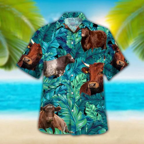Shorthorn Cattle Lovers Aloha Hawaiian Shirt - Stylish Unisex Design