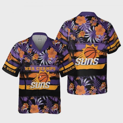 Authentic Champion Phoenix Suns Tropics Hawaiian Shirt – NBA Aloha Shirt: Stylish Gift