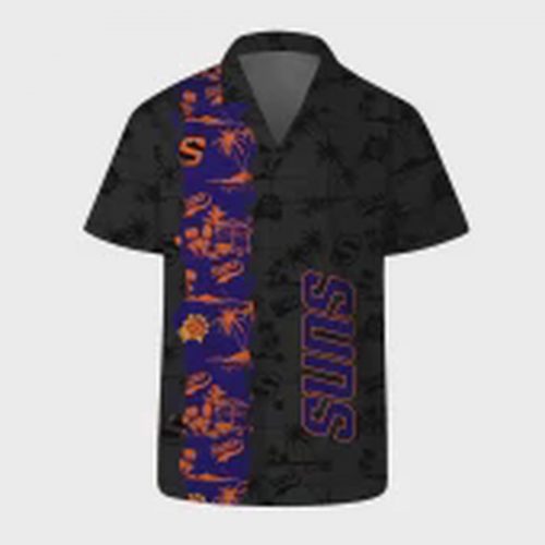 Shop NBA Phoenix Suns Midnight Palm Hawaiian Shirt – Perfect Gift for Basketball Fans!