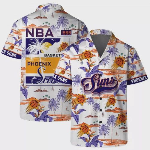 Vintage NBA Phoenix Suns Hawaiian Shirt – Perfect Fan Gift for Aloha Vibes!