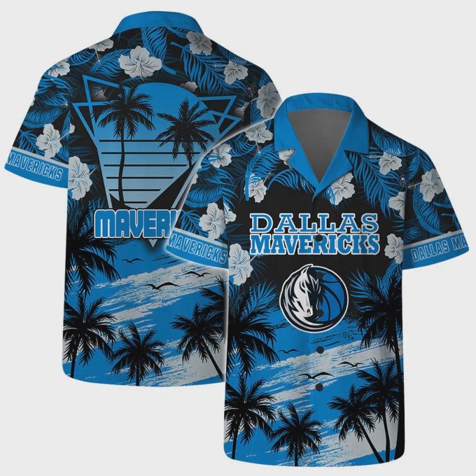 Get Tropical with Dallas Mavericks Island Paradise Hawaiian Aloha Shirt