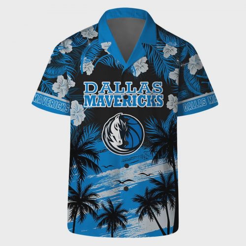 Get Tropical with Dallas Mavericks Island Paradise Hawaiian Aloha Shirt