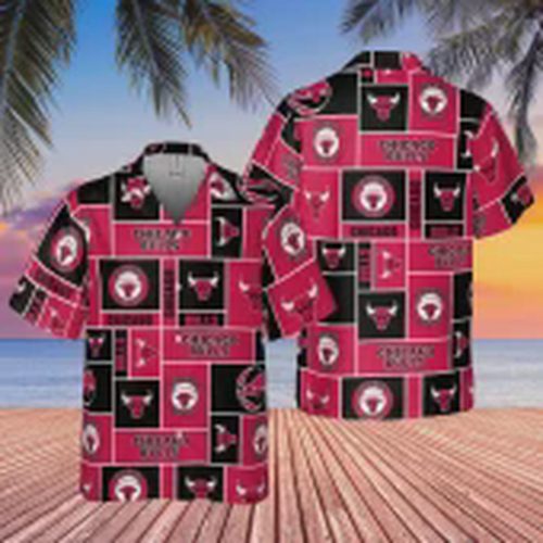 Chicago Bulls Beach Block Hawaiian Shirt Gift for Men Dad and Father