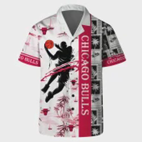 Chicago Bulls Slam Dunk Island Hawaiian Shirt Gift for Men Dad and Father