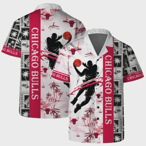 Chicago Bulls Slam Dunk Island Hawaiian Shirt Gift for Men Dad and Father