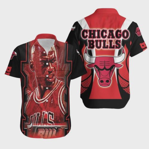 Chicago Bulls Michael Jordan Legacy Hawaiian Shirt Gift for Men Dad and Father