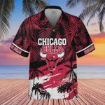 Chicago Bulls Sunset Beach Hawaiian Shirt Gift for Men Dad and Father