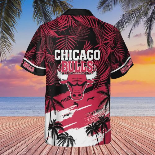 Chicago Bulls Sunset Beach Hawaiian Shirt Gift for Men Dad and Father
