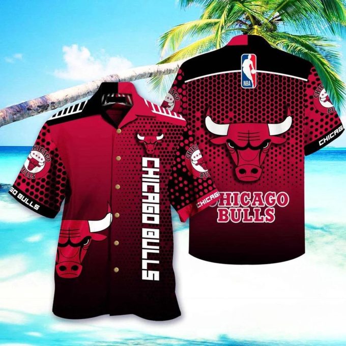 Chicago Bulls Retro Court Hawaiian Shirt Gift for Men Dad and Father