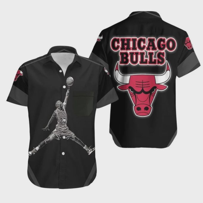 Chicago Bulls Air Jordan Slam Hawaiian Shirt Gift for Men Dad and Father