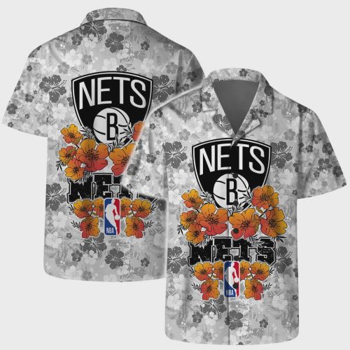 Brooklyn Nets Floral Dream Hawaiian Shirt NBA Aloha Shirt