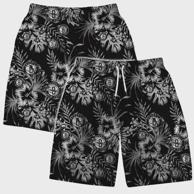 Brooklyn Nets Summer Vibes Hawaiian Shirt NBA Aloha Shirt
