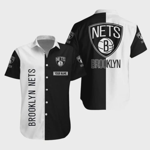 Brooklyn Nets Classic Contrast Hawaiian Shirt NBA Aloha Shirt