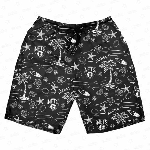 Brooklyn Nets Tropical Breeze NBA Aloha Shirt