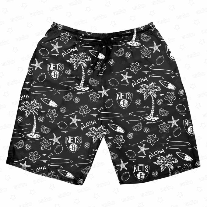 Brooklyn Nets Tropical Breeze NBA Aloha Shirt