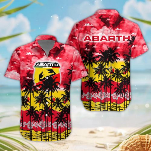 Abarth 3D Button Hawaii Shirt Gift for Men Dad Father