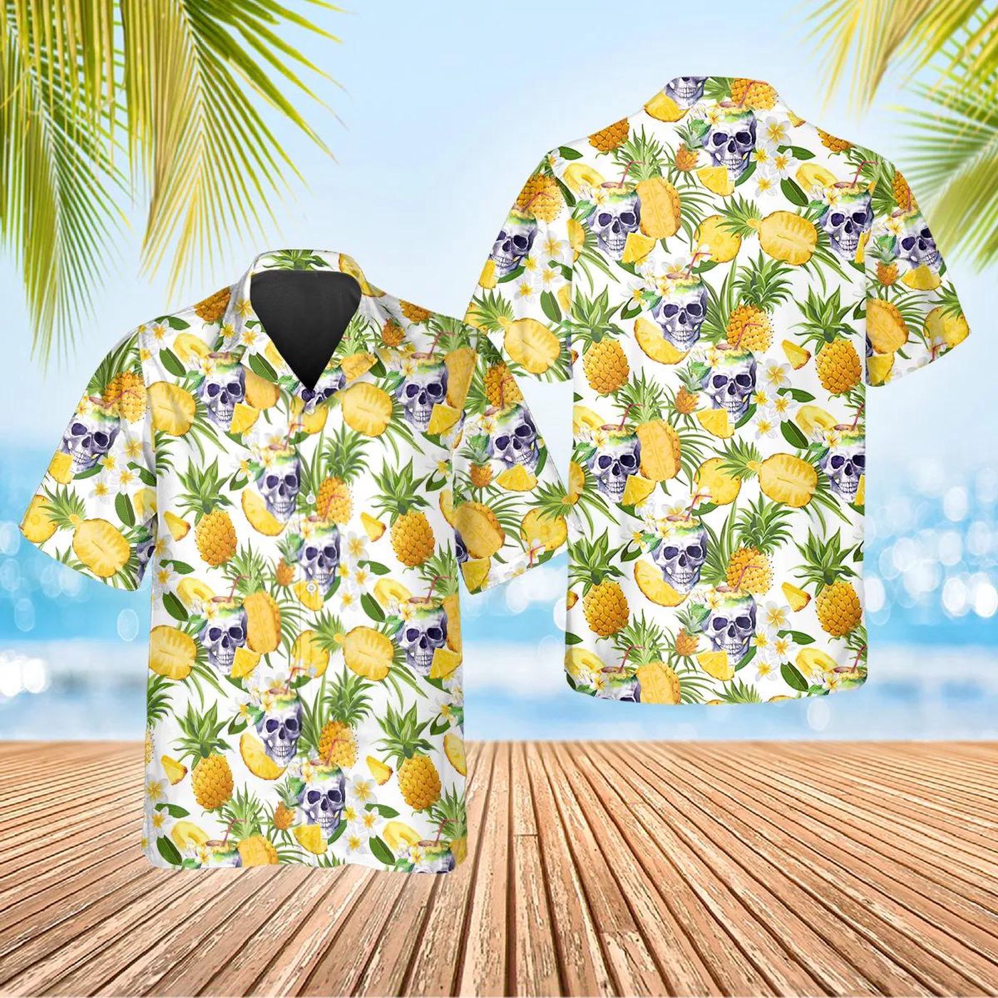 Aloha Pineapple Skull Hawaiian Shirt Skull & Viking 3D Clothing Fruits Lover Gift Aloha Pineapple Skull Hawaiian Shirt Skull & Viking 3D Clothing Fruits Lover Gift