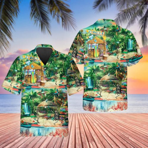 Aloha Skull Village Hawaiian Shirt Skull & Viking 3D  Clothing For Men Women