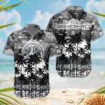 AMG 3D Button Hawaii Shirt Gift for Men Dad Father
